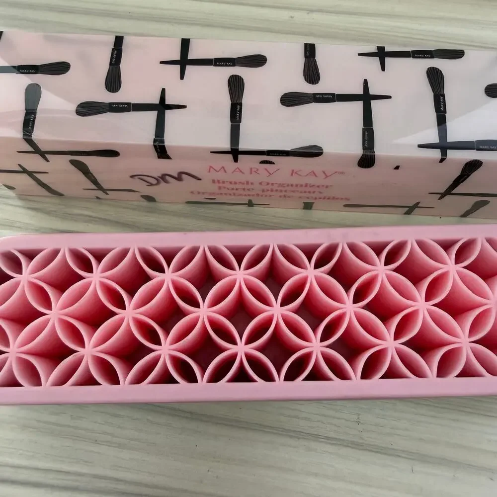 Mary Kay Brush Organizer New In Box Pink Black Makeup Brush Holder Stand